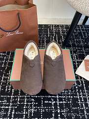 Bagsaaa Loro Piana Cocooning Floaty Flat Dark Brown - 1