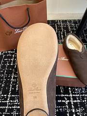 Bagsaaa Loro Piana Cocooning Floaty Flat Dark Brown - 4