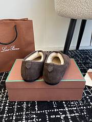 Bagsaaa Loro Piana Cocooning Floaty Flat Dark Brown - 2