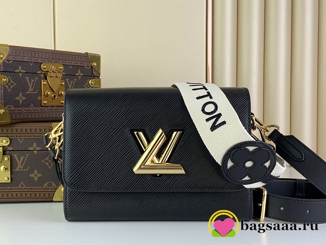 Bagsaaa Louis Vuitton M24765 Twist MM Black - 23 x 17 x 9.5 cm - 1