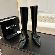 Bagsaaa Chanel High Boots Black Lambskin G45911 - 2