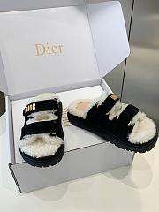 Bagsaaa Dioract Slide Black Suede Goatskin - 2