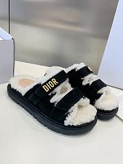 Bagsaaa Dioract Slide Black Suede Goatskin - 4