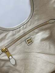 Bagsaaa Miumiu IVY Leather Bag Chalk White - 40x35 cm - 3