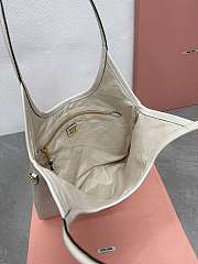 Bagsaaa Miumiu IVY Leather Bag Chalk White - 40x35 cm - 4