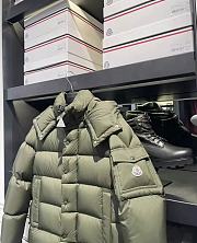 Bagsaaa Moncler Olive Green Puffer Jacket - 4