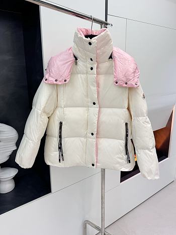 Bagsaaa Moncler Panara Puffer Jacket White & Pink