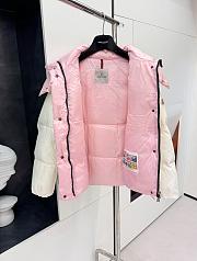 Bagsaaa Moncler Panara Puffer Jacket White & Pink - 3