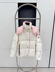 Bagsaaa Moncler Panara Puffer Jacket White & Pink - 2