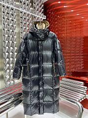 Bagsaaa Moncler Parnaiba Hooded Long Down Jacket Black - 1