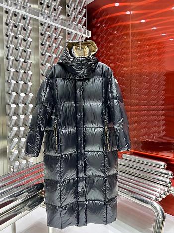 Bagsaaa Moncler Parnaiba Hooded Long Down Jacket Black