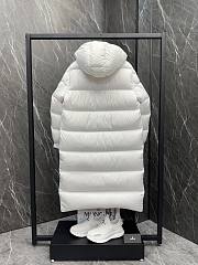 Bagsaaa Moncler Hanoverian Hooded Long Down Jacket White - 3