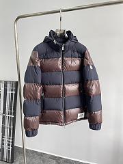 Bagsaaa Moncler Peclet Reversible Short Down Jacket Brown & Blue - 1