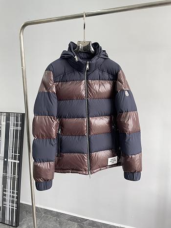 Bagsaaa Moncler Peclet Reversible Short Down Jacket Brown & Blue