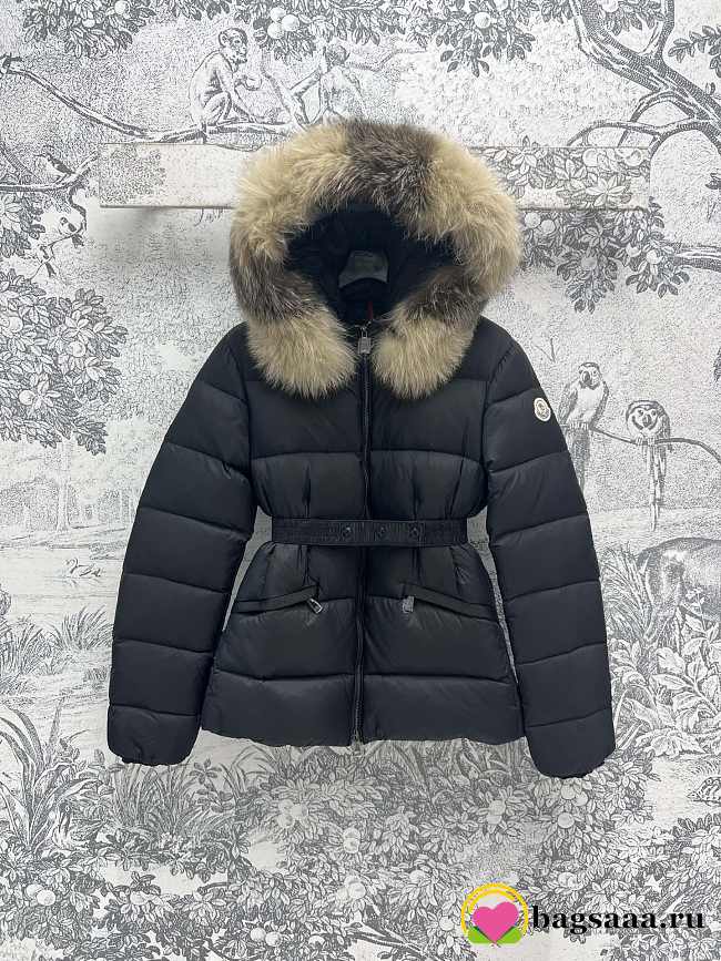 Bagsaaa Moncler Boed Hooded Shearling Short Down Jacket - 1