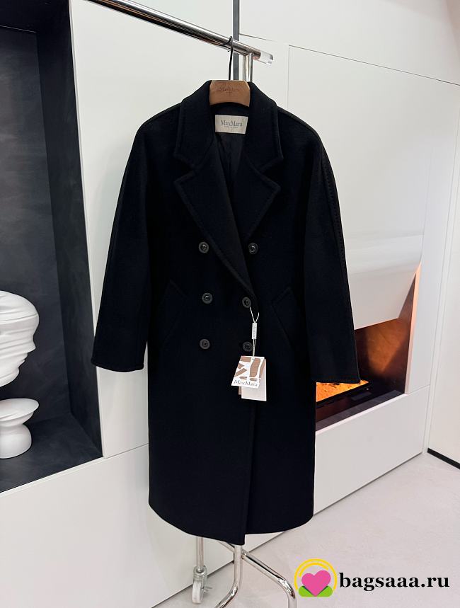 Bagsaaaa Max Mara Wool Coat Black - 1