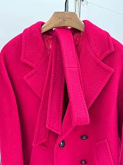 Bagsaaaa Max Mara Wool Coat Dark Pink - 3