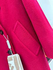 Bagsaaaa Max Mara Wool Coat Dark Pink - 4