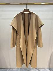 Bagsaaa Max Mara Rienza V-neck cashmere coat light brown - 1