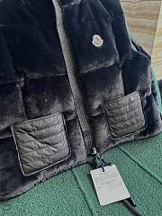 Bagsaaa Moncler Arques Teddy Down Gilet Black - 4