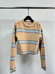 Bagsaaa Moncler Striped Alpaca Blend Jumper - 1