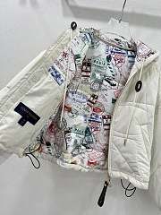 Bagsaaa Louis Vuitton Quilted Monogram Flower Jacket Ivory - 4