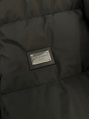 Bagsaaa D&G Nylon Down Jacket With Hood And Branded Tag Black - 3