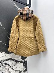 Bagsaaa Burberry Check Hood Quilted Nylon Jacket Beige - 4