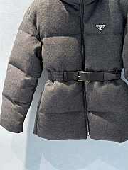 Bagsaaa Prada Flannel down jacket Slate Gray - 3