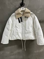 Bagsaaa Loewe Puffer jacket in technical cotton blend ivory - 1