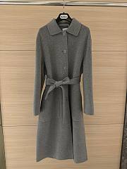 Bagsaaa Hermes Cashmere wrap coat gray - 1