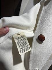 Bagsaaa Hermes Cashmere wrap coat white - 2