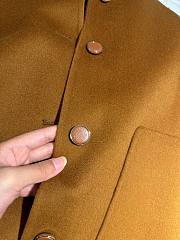 Bagsaaa Hermes Cashmere wrap coat brown - 2