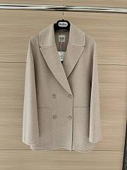 Bagsaaa Hermes Cashmere pea coat beige - 1