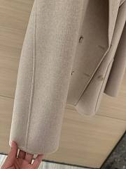 Bagsaaa Hermes Cashmere pea coat beige - 4