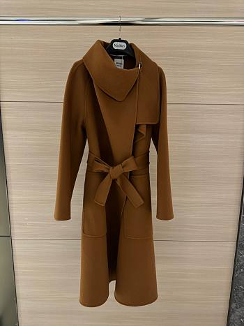 Bagsaaa Hermes Cashmere long coat brown