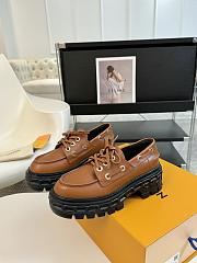 Bagsaaa Louis Vuitton LV Record Boat Shoe Brown - 3