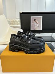 Bagsaaa Louis Vuitton LV Record Boat Shoe Black - 1