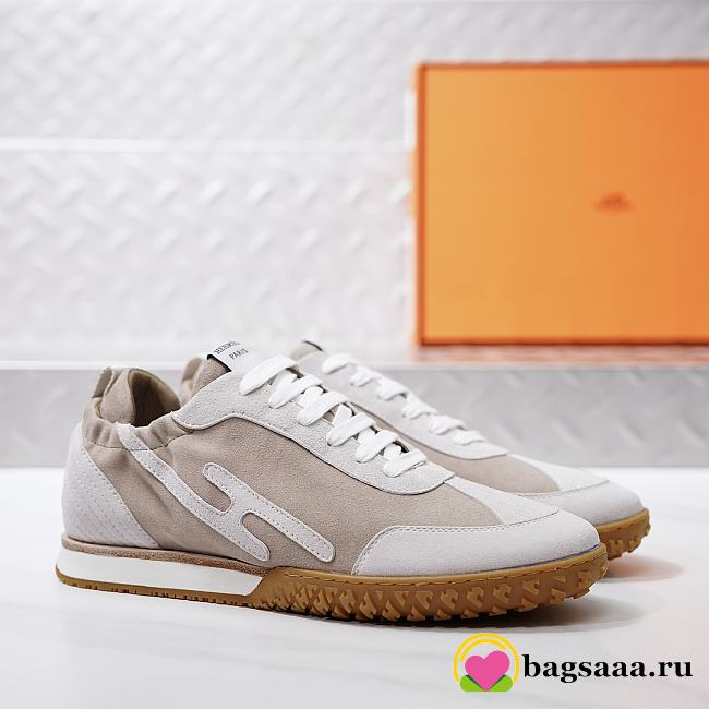 Bagsaaa Hermes Jet sneaker beige - 1