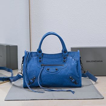 Bagsaaa Balenciaga Le City Small Bag in blue - 30x20x11cm