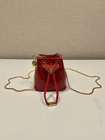 Bagsaaa Prada Patent leather mini-pouch red - 9.5cm