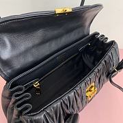 Bagsaaa Miumiu Matelassé nappa leather shoulder bag black - 28X15X11cm - 5