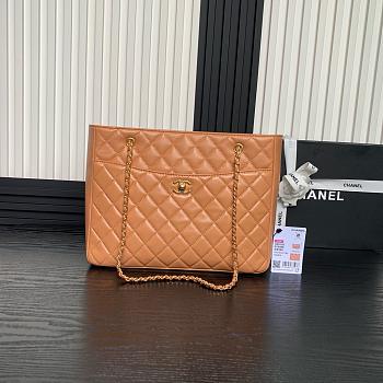 Bagsaaa Chanel Small Shopping Bag Camel AS5192 - 24×32×12cm