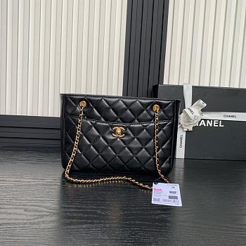 Bagsaaa Chanel Small Shopping Bag Black AS5215 - 19x28x9 cm