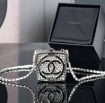 Bagsaaa Chanel Long Necklace Silver ABE842 - 6.5x7.2x2.4 cm