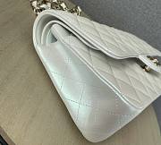 Bagsaaa Chanel Flap Bag Iridescent White & Light Gold Hardware - 25cm - 4