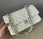 Bagsaaa Chanel Flap Bag Iridescent White & Light Gold Hardware - 25cm - 2