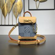 Bagsaaa Louis Vuitton N40751 Nano Steamer Blue Denim - 15 x 18 x 7 cm - 1