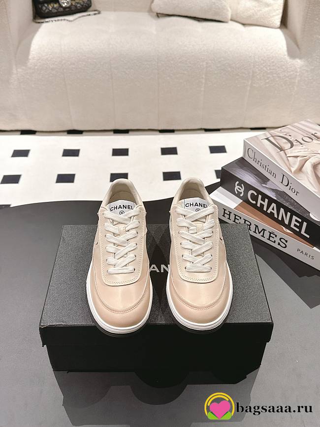 Bagsaaa Chanel Sneakers Beige Printed Calfskin G46082 - 1