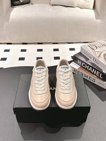 Bagsaaa Chanel Sneakers Beige Printed Calfskin G46082